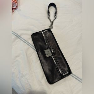 Black coach wristlet